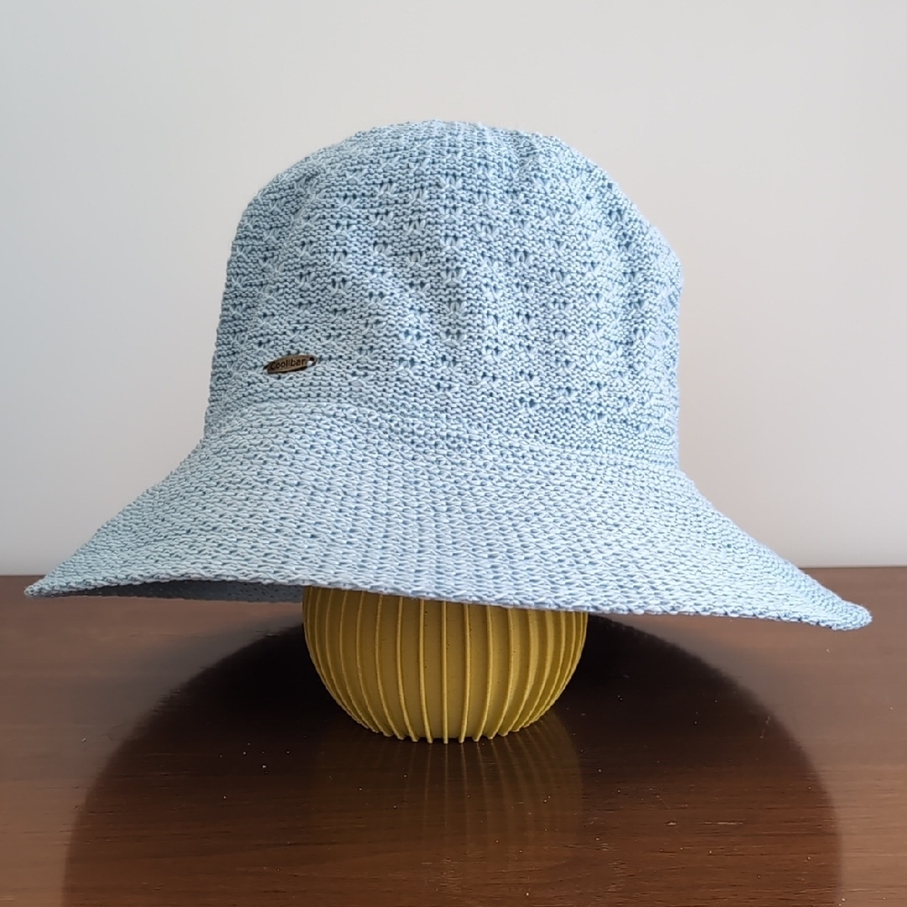 Coolibar | Blue Crochet Bucket Hat